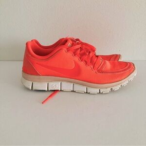 Nike orange sneakers size 8